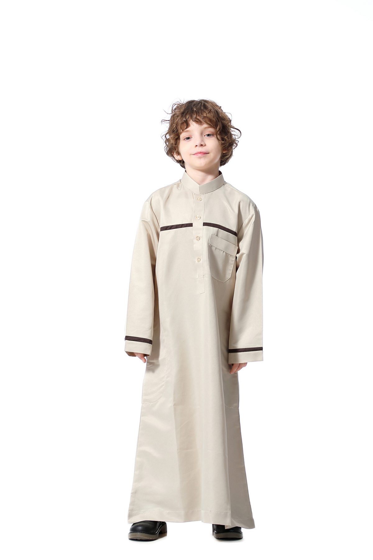 Kids Boy Kaftan Abaya Jubba Islamic Robes Muslim Clothing Islam 21007 ...